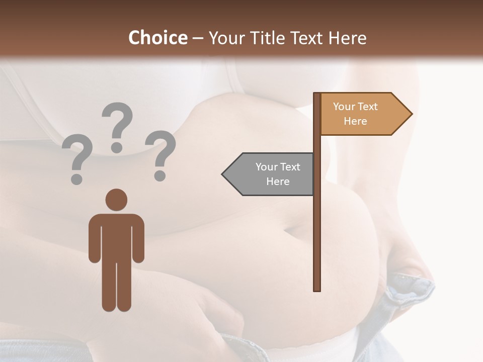 Lifestyle Hand Belly PowerPoint Template