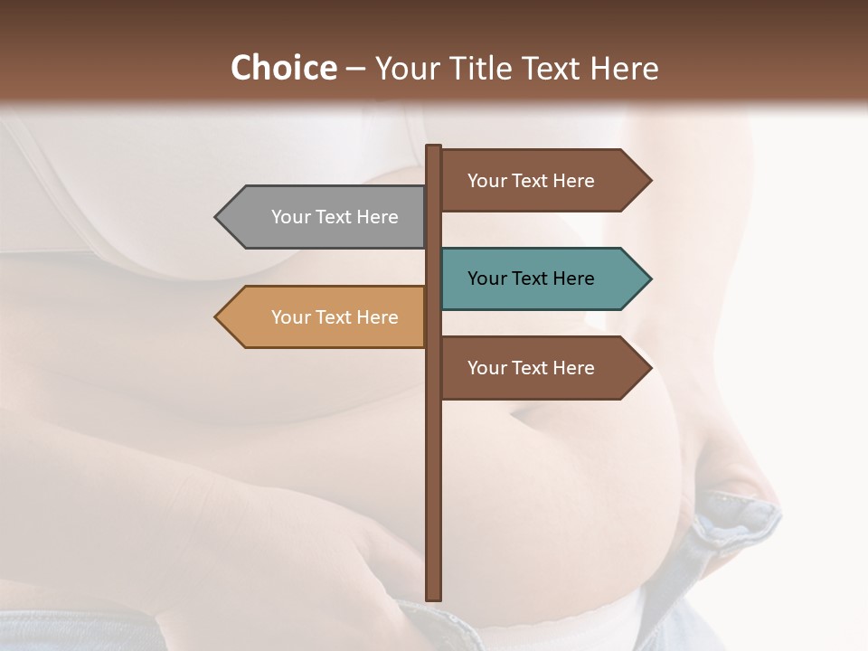 Lifestyle Hand Belly PowerPoint Template