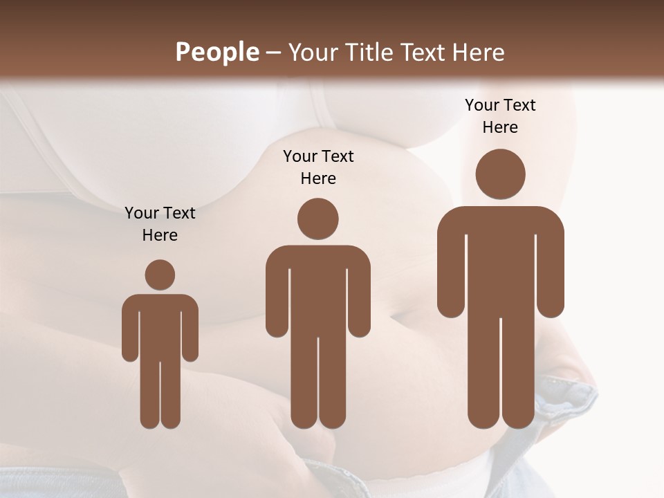 Lifestyle Hand Belly PowerPoint Template