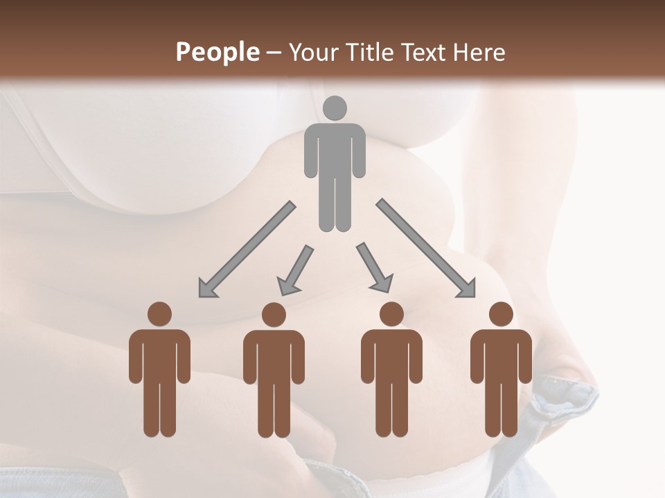 Lifestyle Hand Belly PowerPoint Template