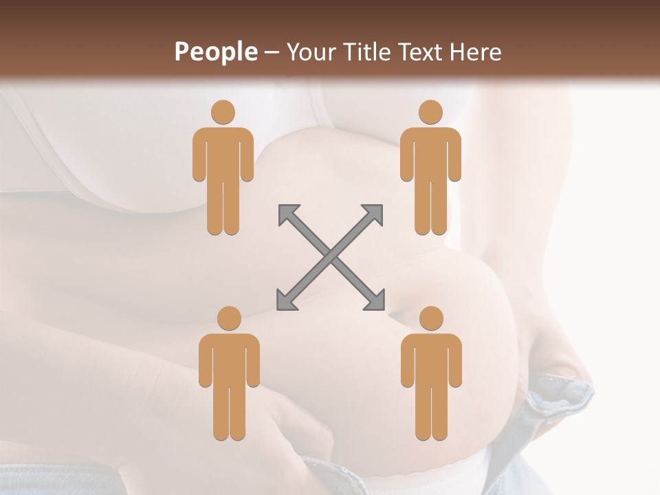 Lifestyle Hand Belly PowerPoint Template