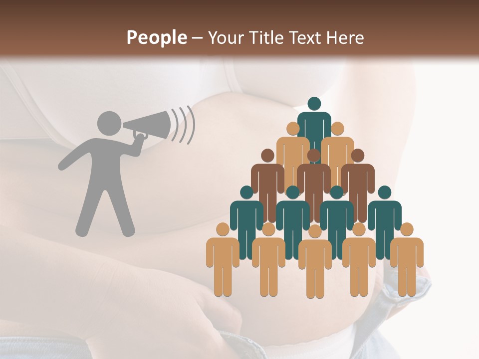Lifestyle Hand Belly PowerPoint Template