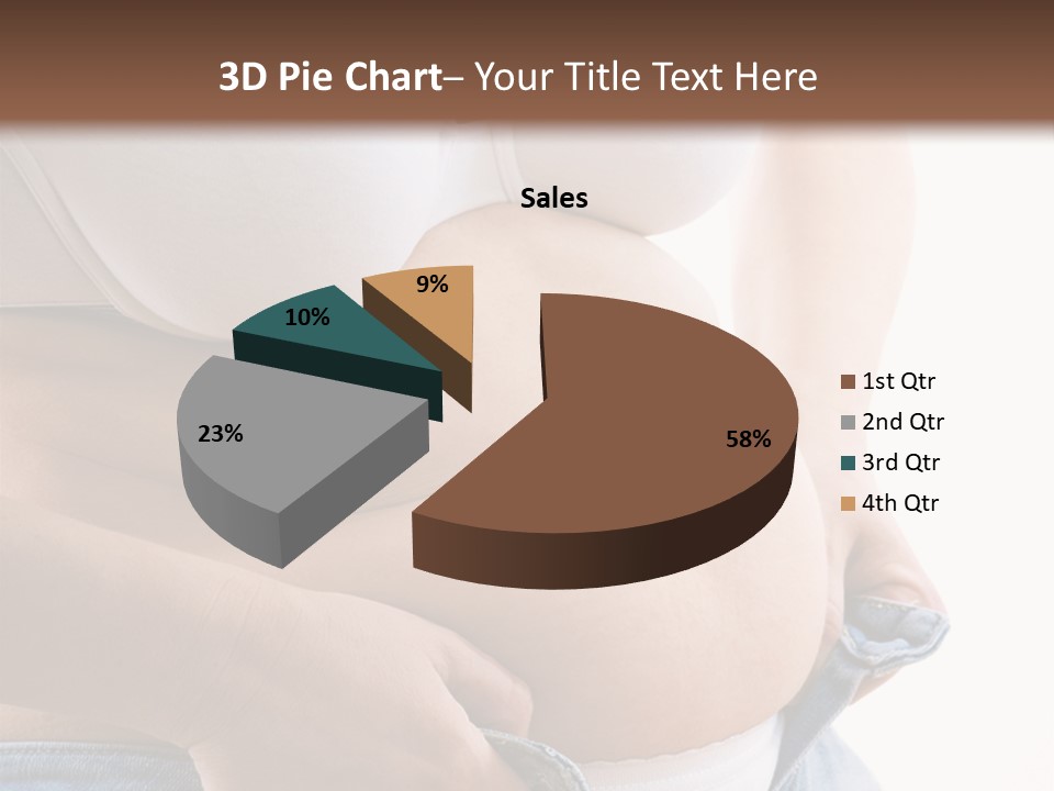 Lifestyle Hand Belly PowerPoint Template