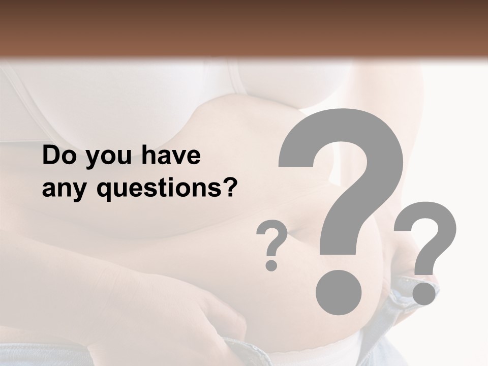 Lifestyle Hand Belly PowerPoint Template