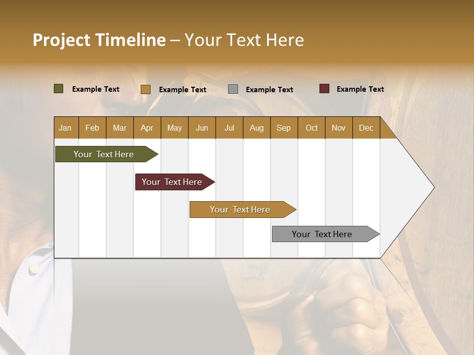 Man Concentration Vineyard PowerPoint Template