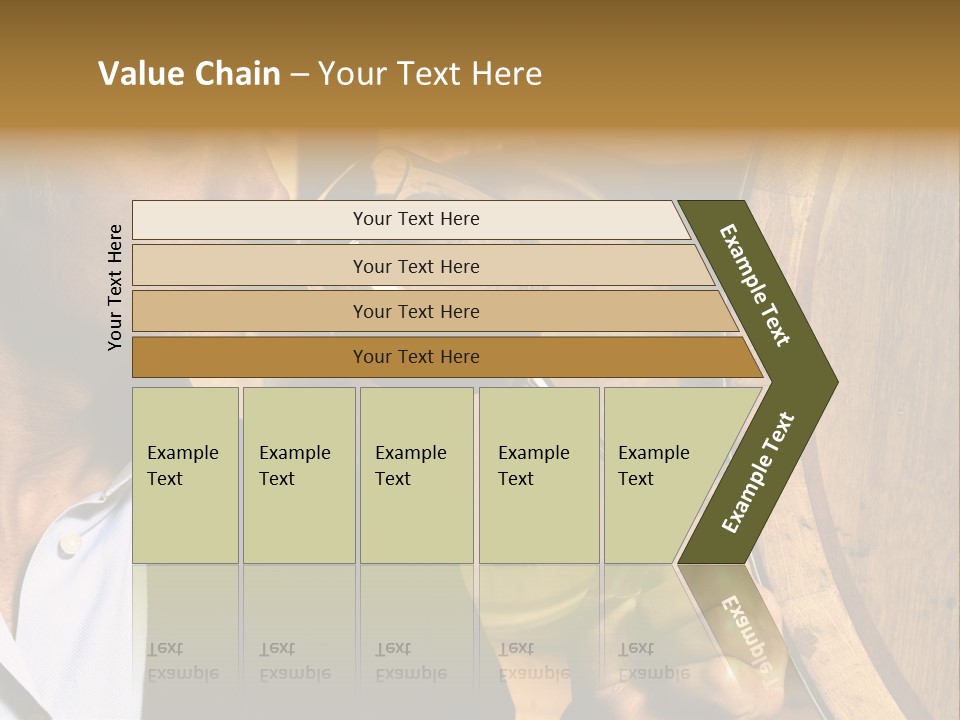 Man Concentration Vineyard PowerPoint Template