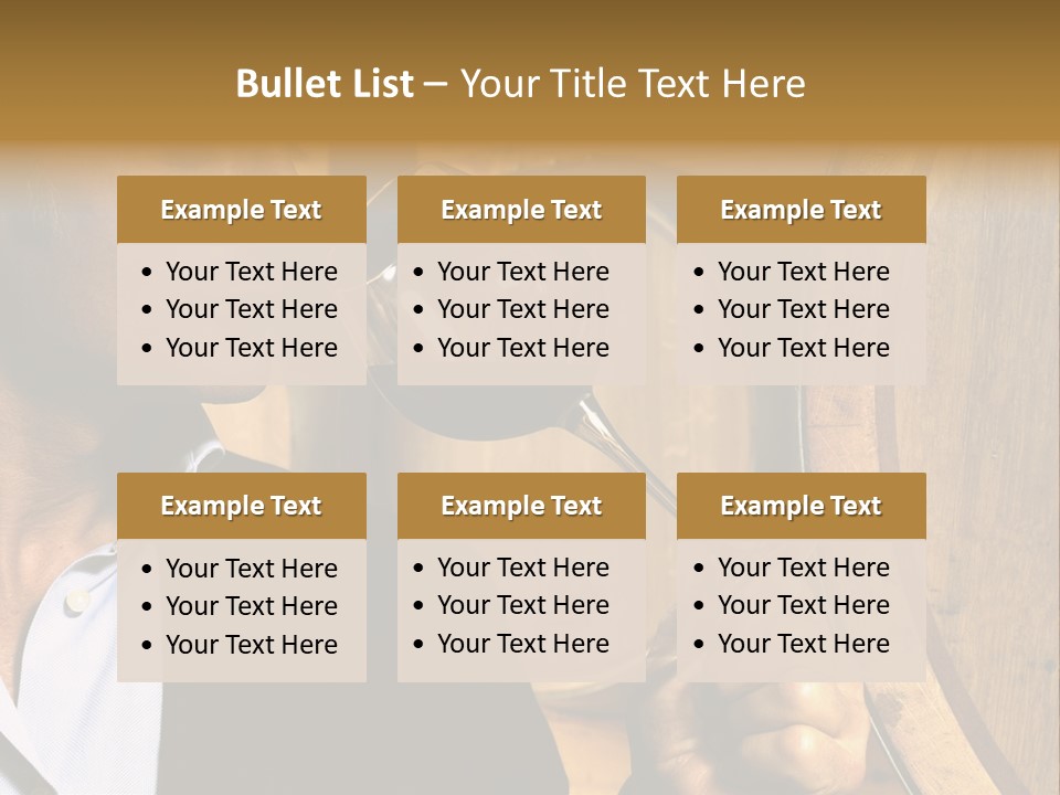 Man Concentration Vineyard PowerPoint Template