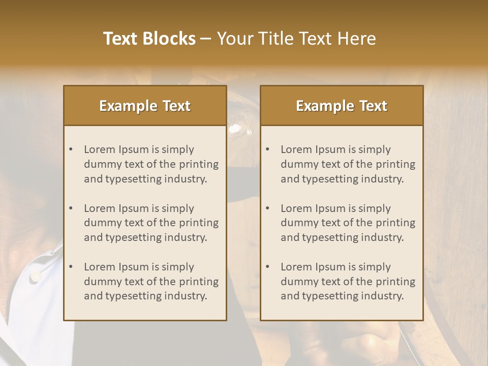 Man Concentration Vineyard PowerPoint Template