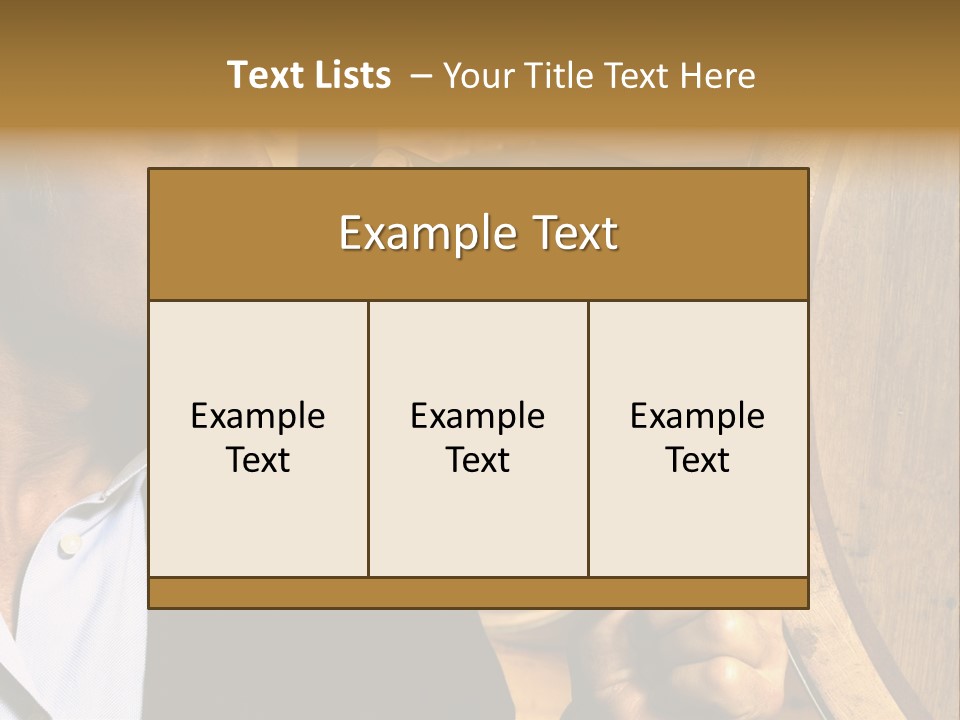 Man Concentration Vineyard PowerPoint Template