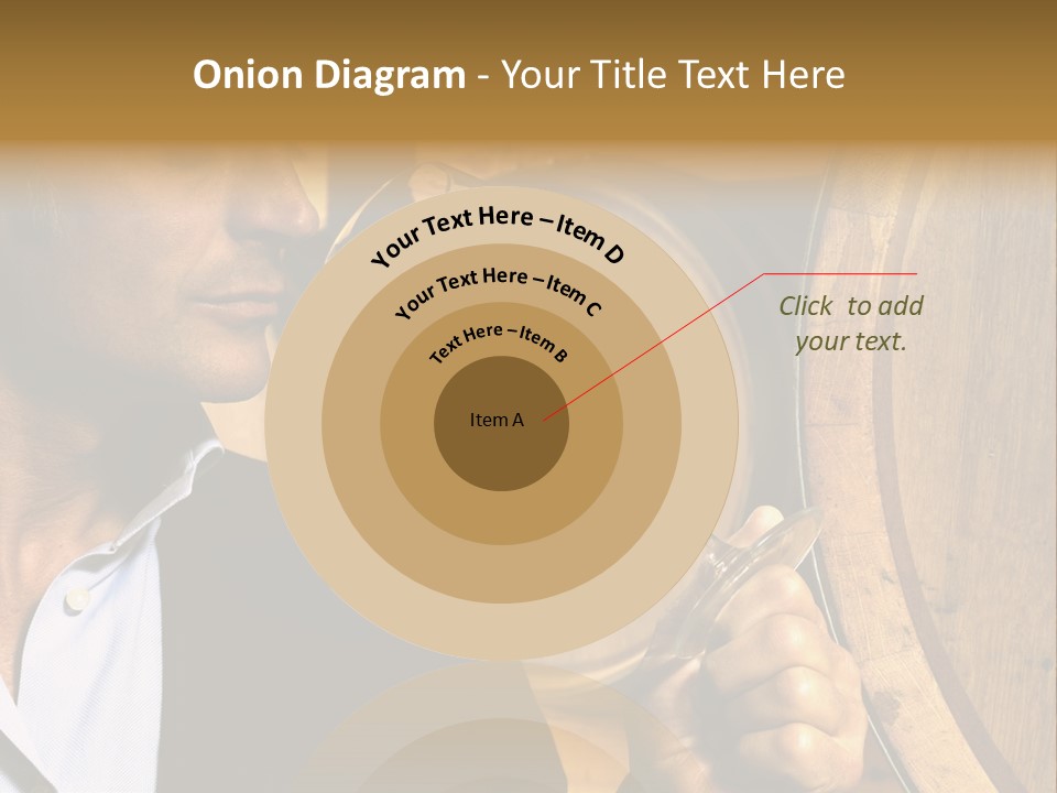 Man Concentration Vineyard PowerPoint Template