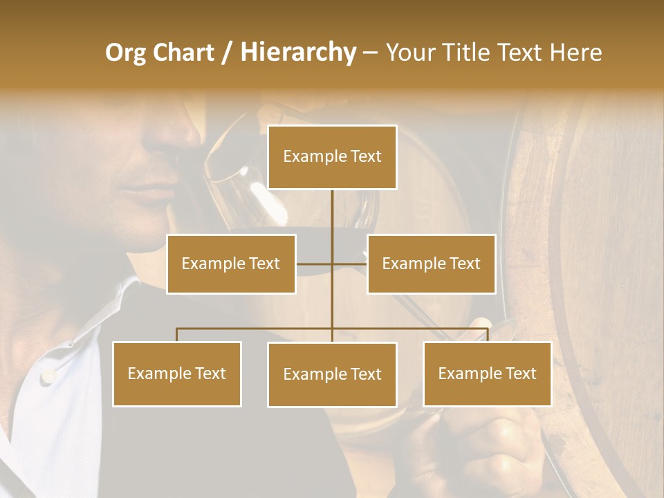 Man Concentration Vineyard PowerPoint Template