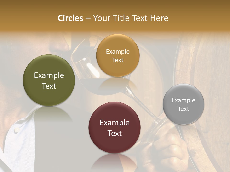 Man Concentration Vineyard PowerPoint Template