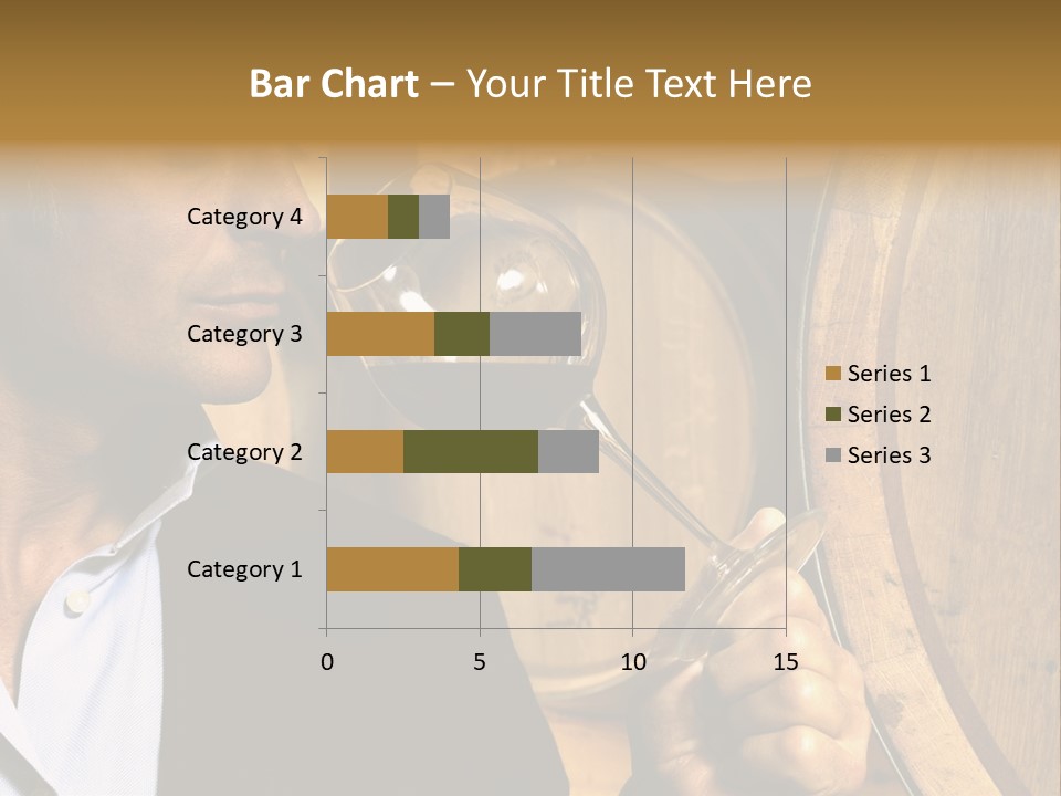 Man Concentration Vineyard PowerPoint Template