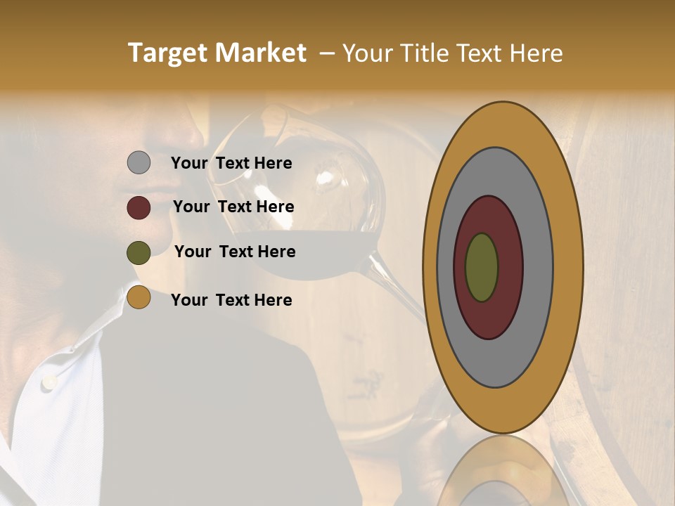 Man Concentration Vineyard PowerPoint Template