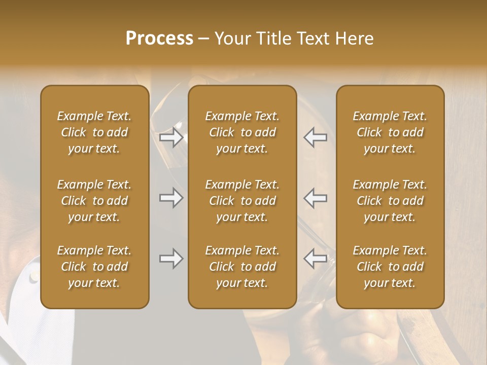 Man Concentration Vineyard PowerPoint Template