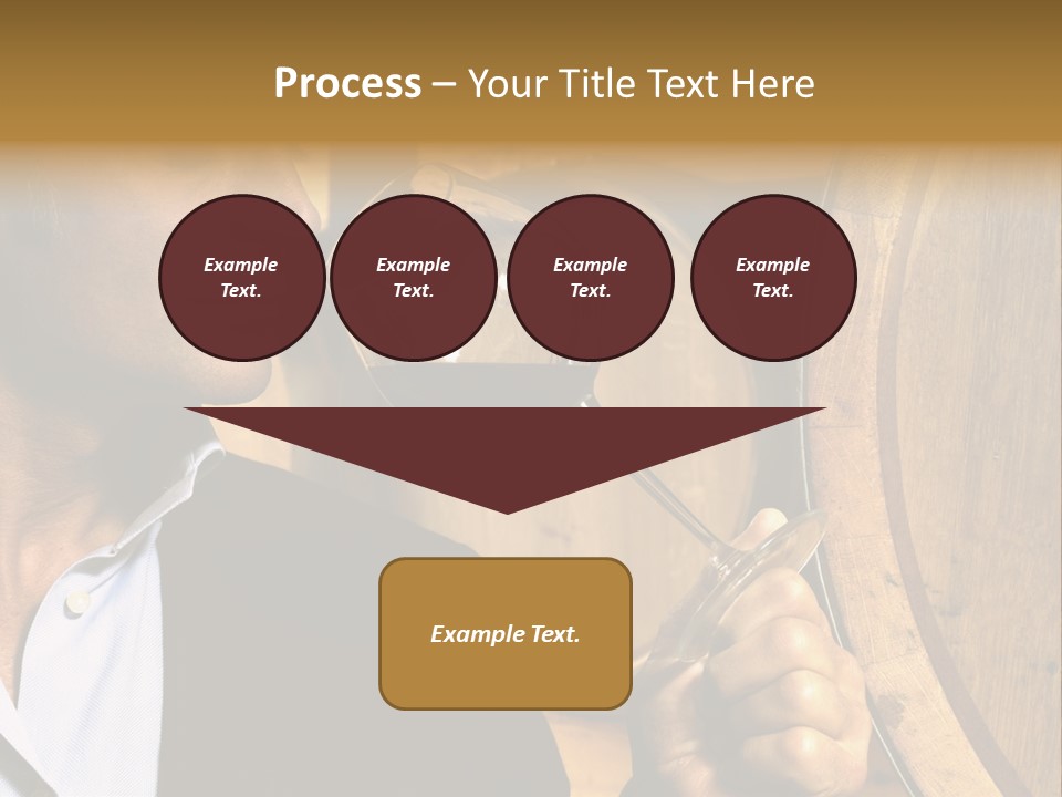 Man Concentration Vineyard PowerPoint Template