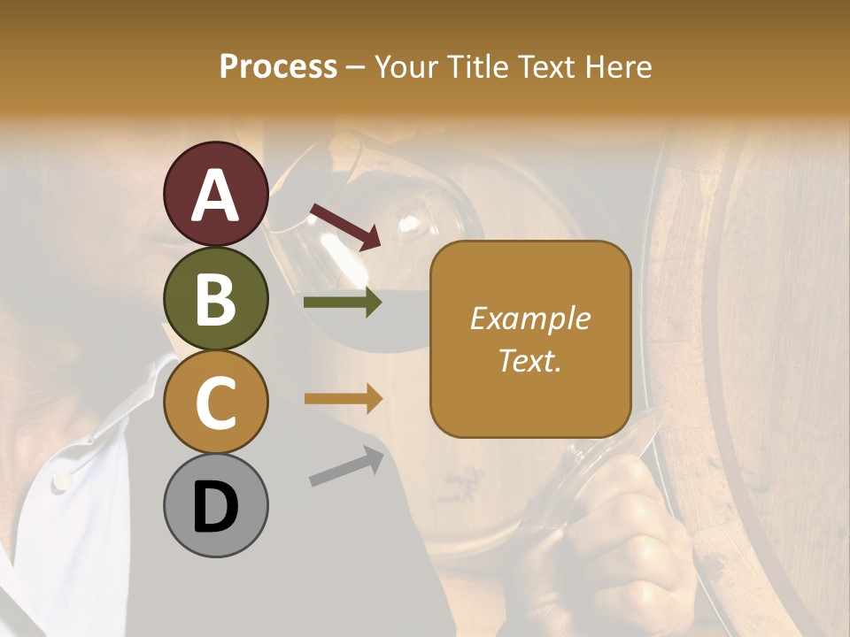 Man Concentration Vineyard PowerPoint Template