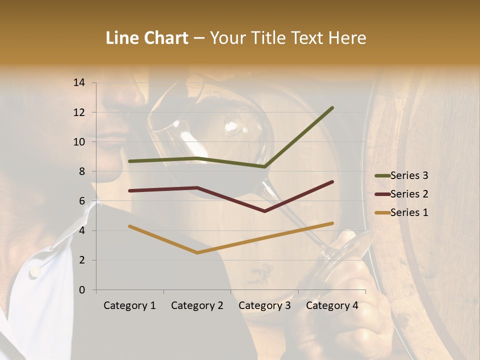 Man Concentration Vineyard PowerPoint Template