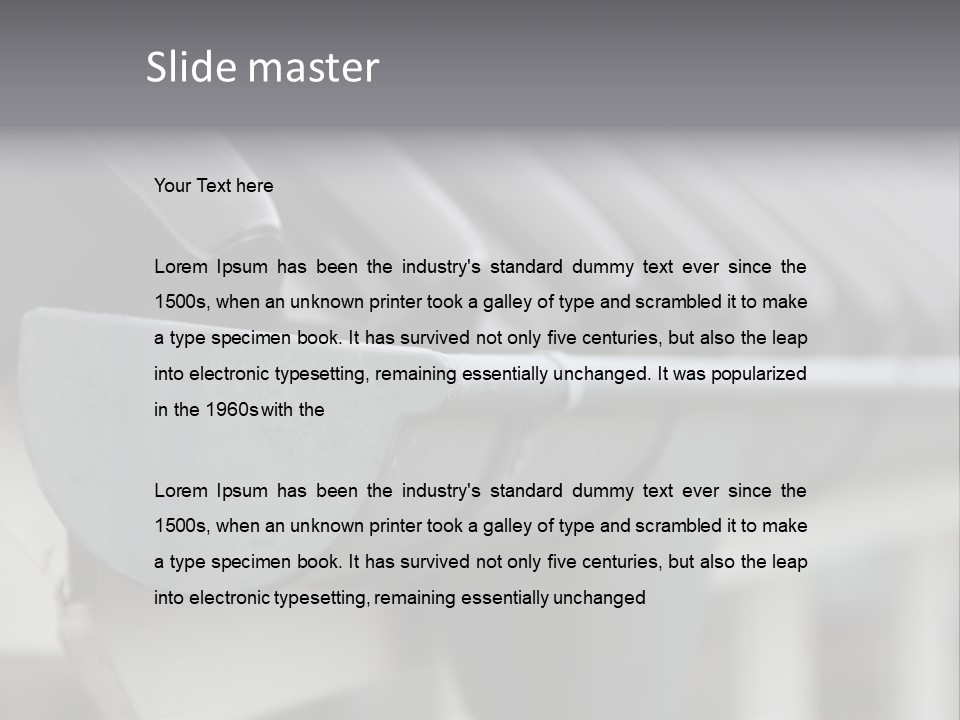 Rainy Rainwater Detail PowerPoint Template