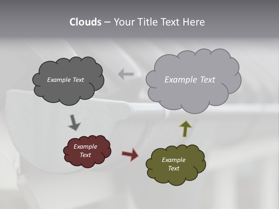 Rainy Rainwater Detail PowerPoint Template