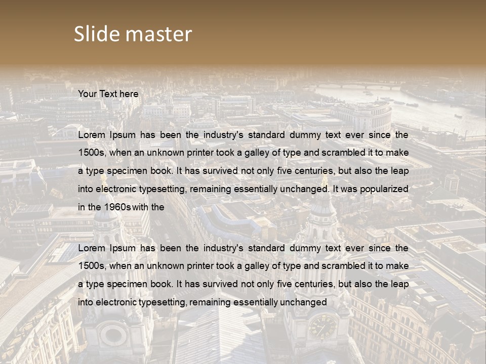Structure Place River PowerPoint Template