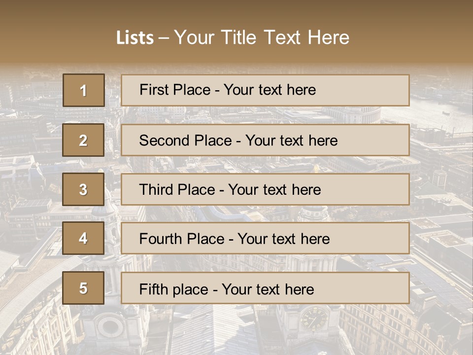 Structure Place River PowerPoint Template