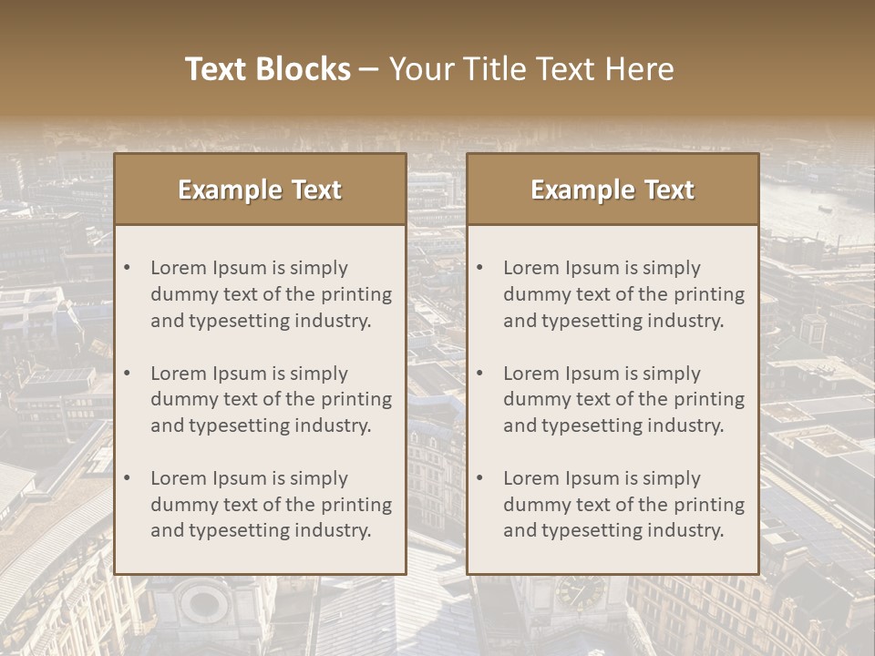 Structure Place River PowerPoint Template