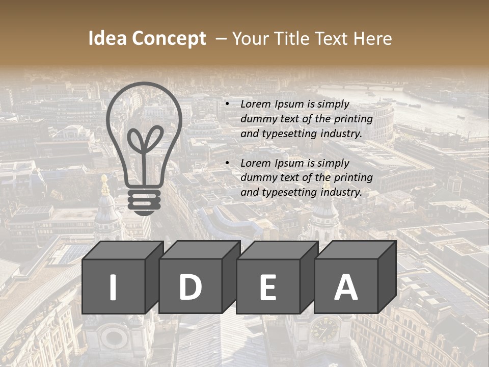 Structure Place River PowerPoint Template