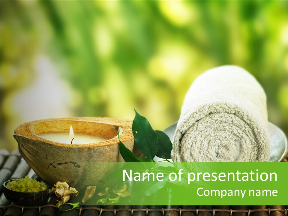 Massage Sunny Burning PowerPoint Template