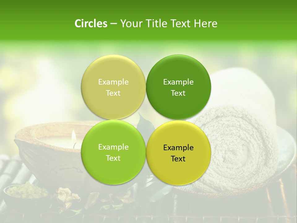 Massage Sunny Burning PowerPoint Template