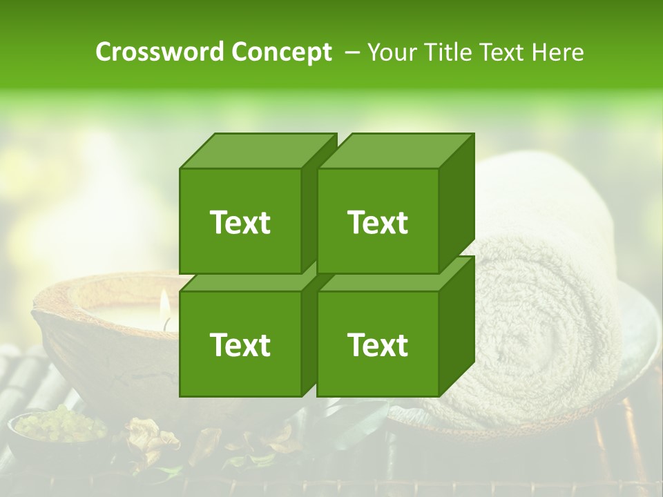 Massage Sunny Burning PowerPoint Template