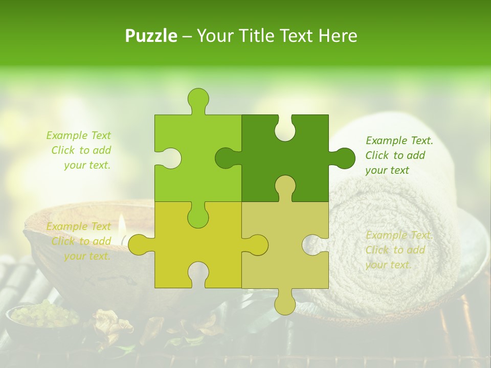 Massage Sunny Burning PowerPoint Template