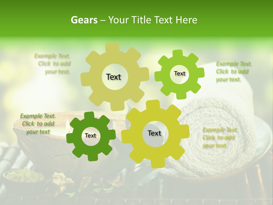 Massage Sunny Burning PowerPoint Template