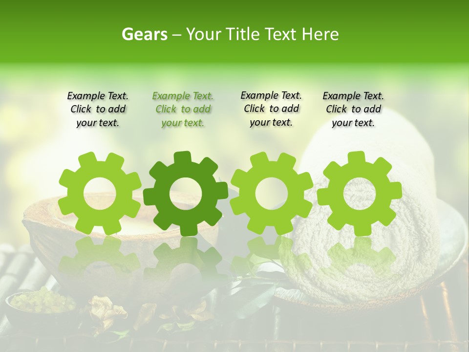 Massage Sunny Burning PowerPoint Template