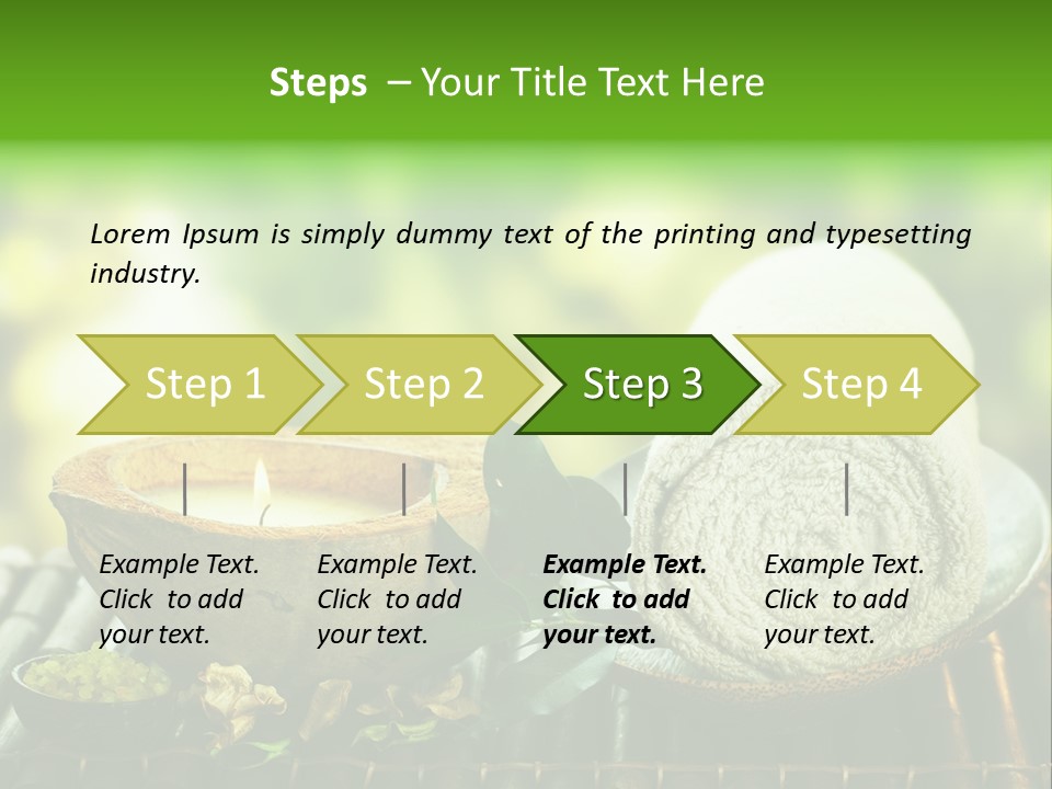 Massage Sunny Burning PowerPoint Template