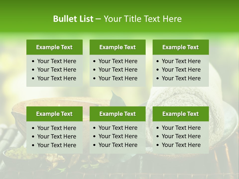 Massage Sunny Burning PowerPoint Template