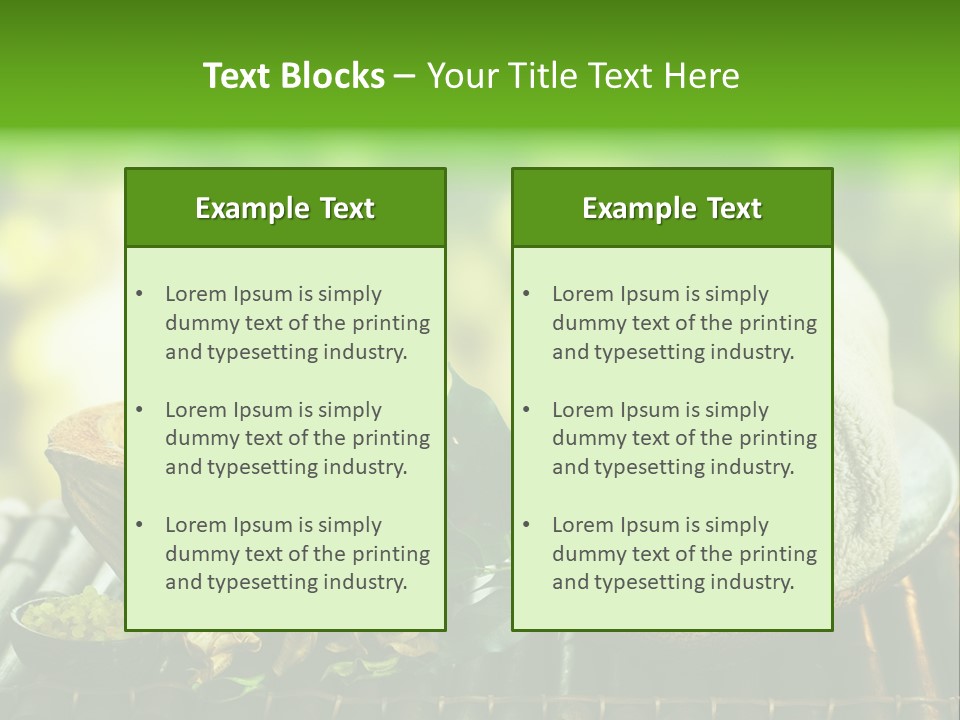 Massage Sunny Burning PowerPoint Template