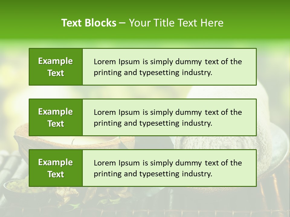 Massage Sunny Burning PowerPoint Template