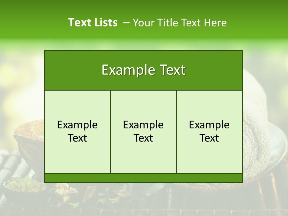 Massage Sunny Burning PowerPoint Template