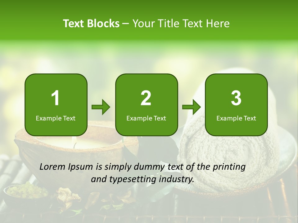 Massage Sunny Burning PowerPoint Template