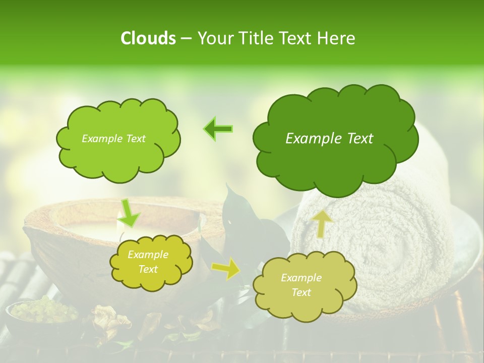 Massage Sunny Burning PowerPoint Template