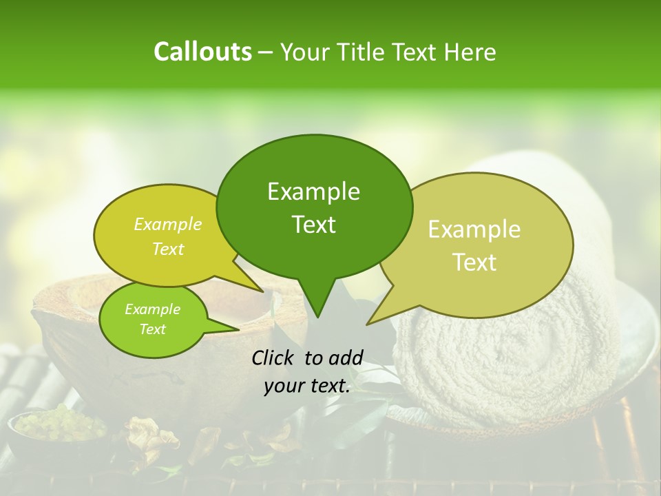 Massage Sunny Burning PowerPoint Template