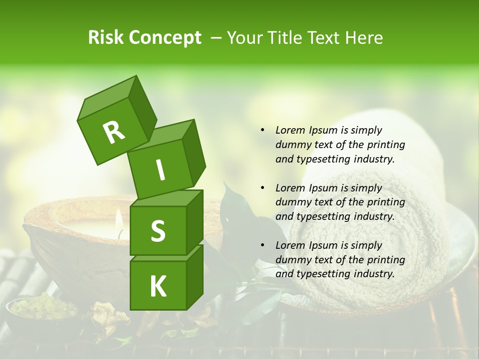 Massage Sunny Burning PowerPoint Template