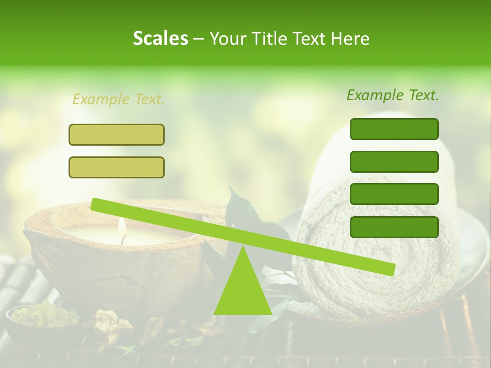 Massage Sunny Burning PowerPoint Template