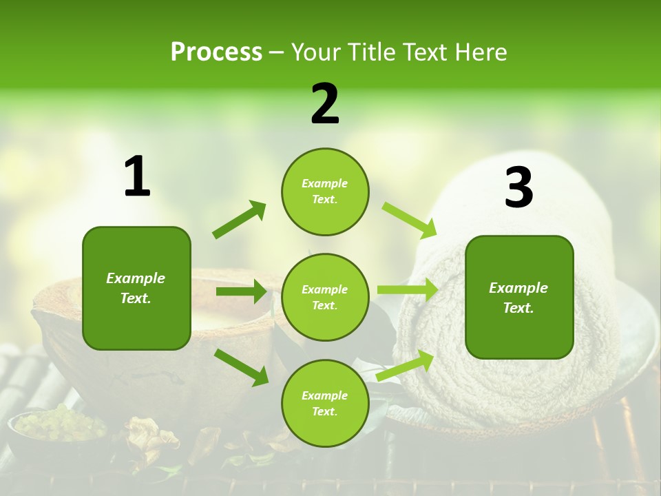 Massage Sunny Burning PowerPoint Template