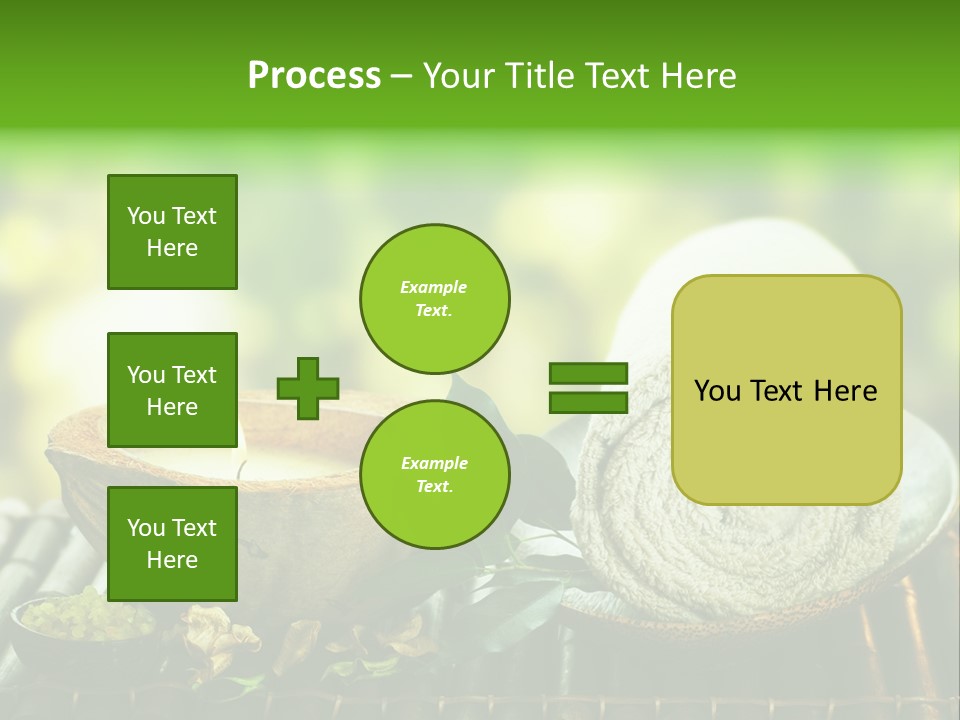 Massage Sunny Burning PowerPoint Template