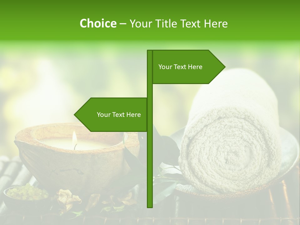 Massage Sunny Burning PowerPoint Template