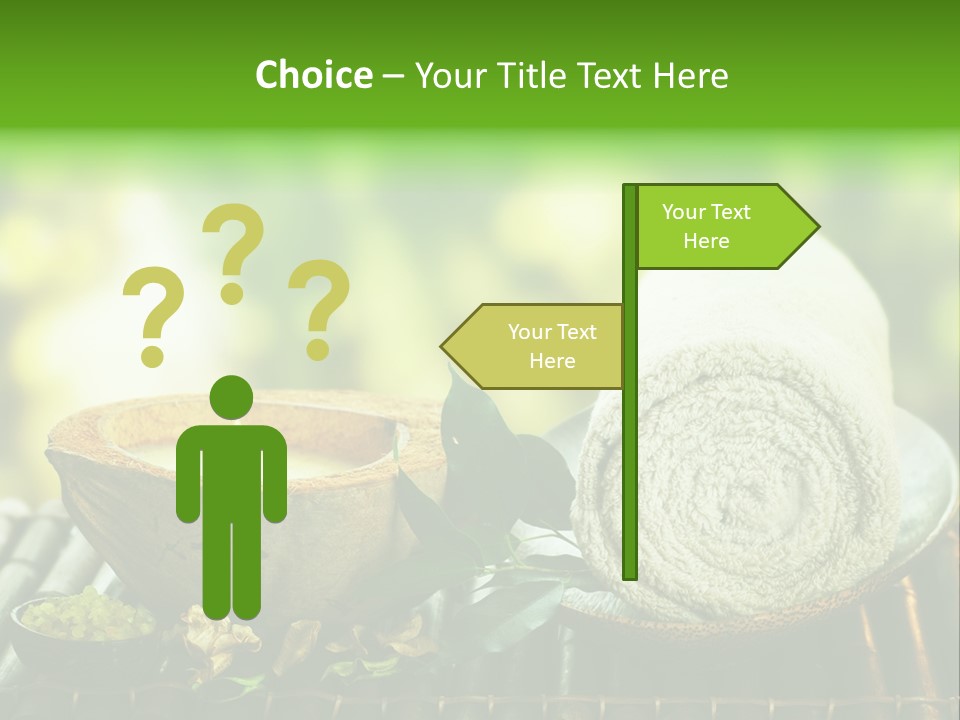 Massage Sunny Burning PowerPoint Template