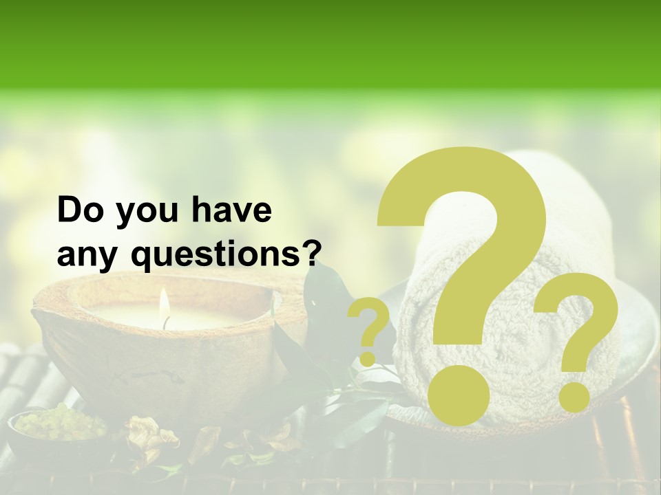 Massage Sunny Burning PowerPoint Template