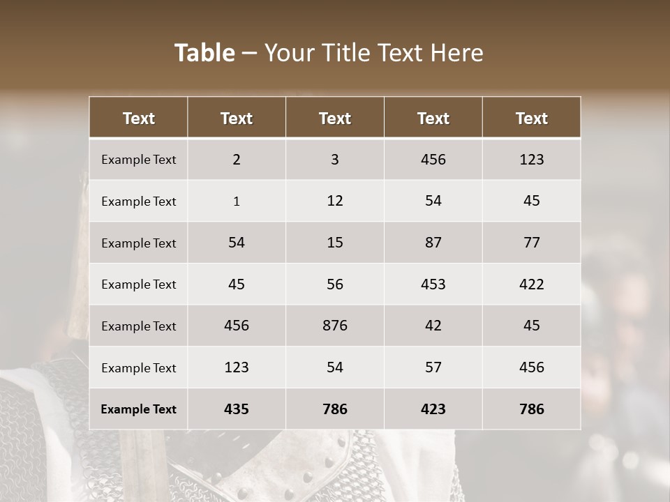 Battle Malta Armor PowerPoint Template